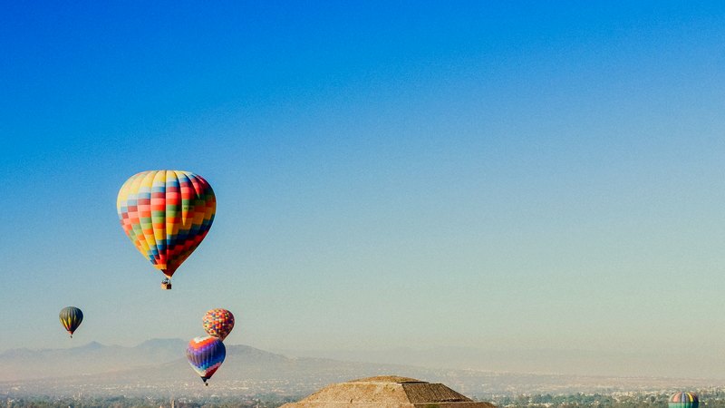 Shared Hot Air Balloon Flight Teotihuacan